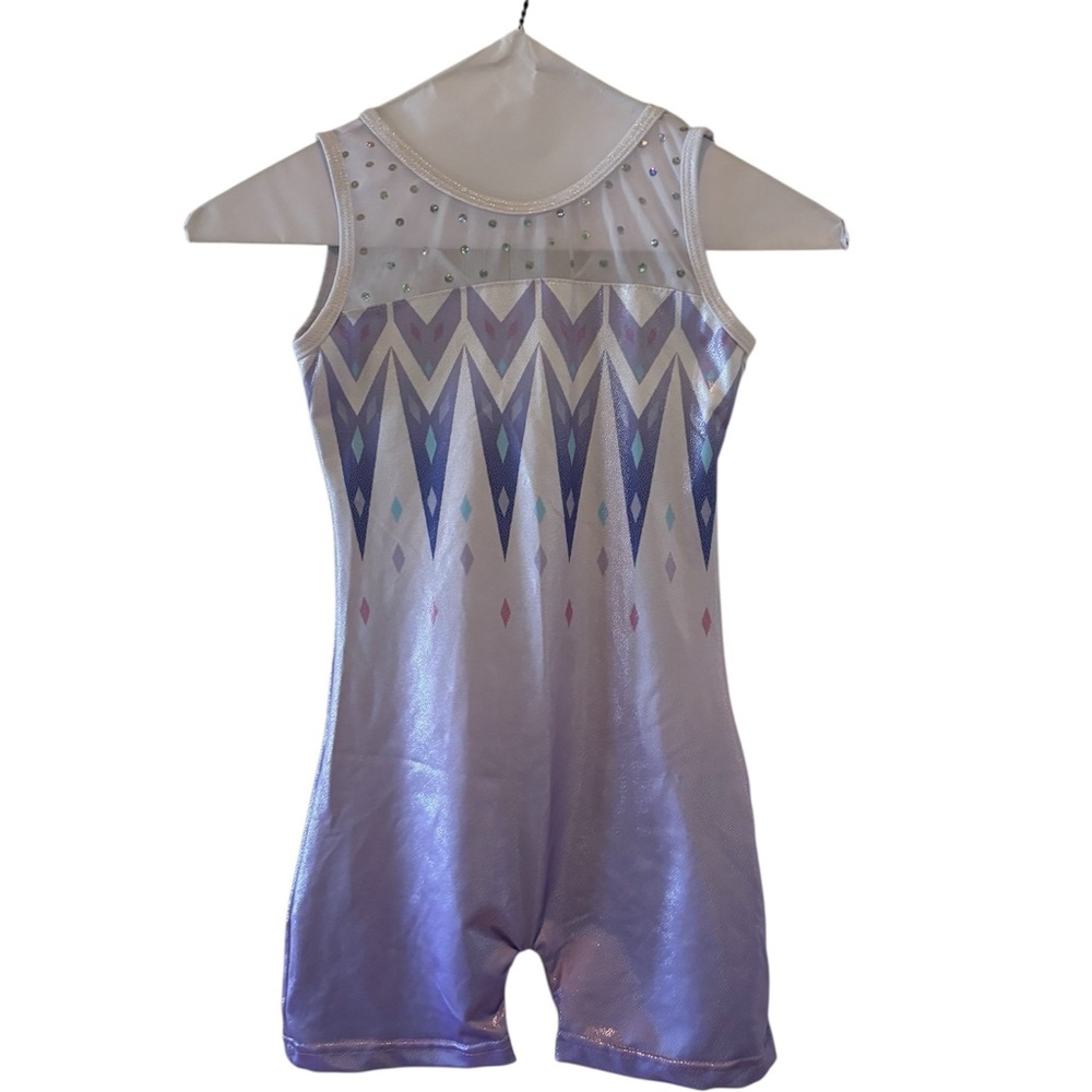 Elsa inspired Sleeveless Leotard